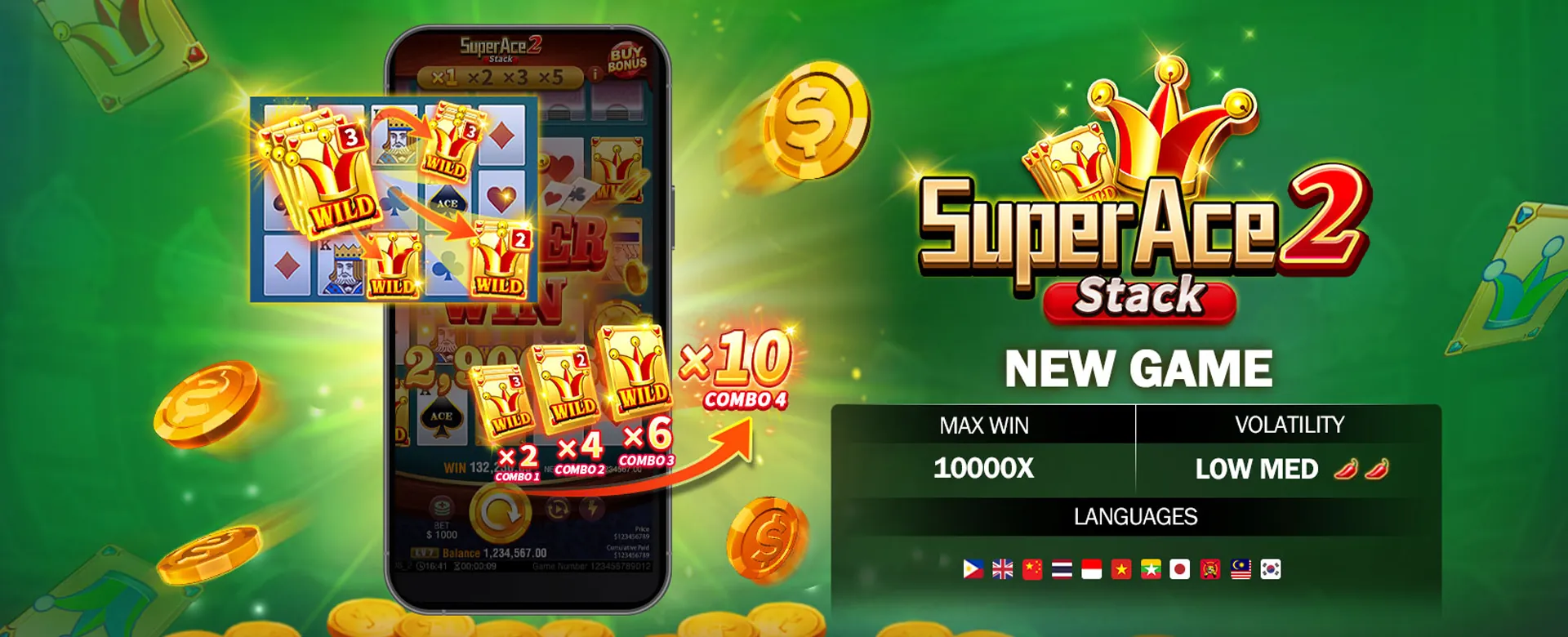 Bingoplus registration page hero image showing a user excitedly signing up on a mobile device with golden casino elements